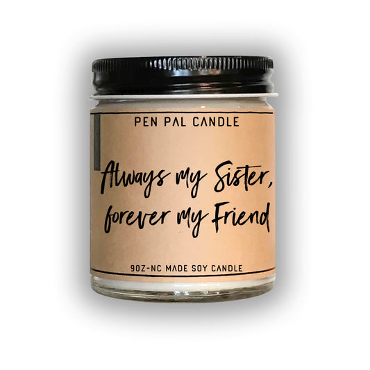 Always My Sister - Personalized Candle