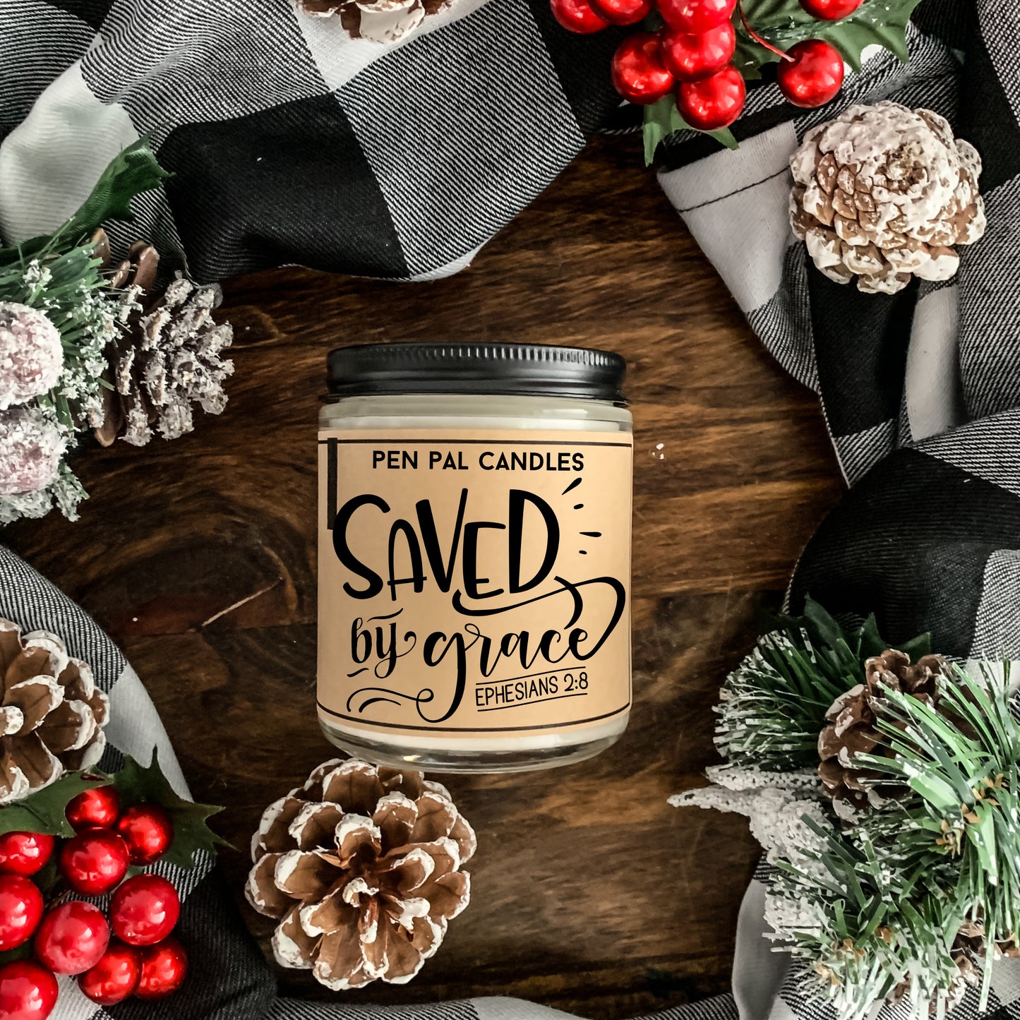 Saved By Grace Candle