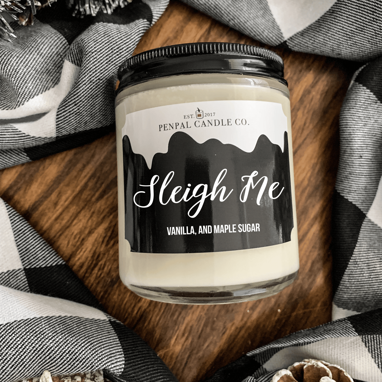 Sleigh Me Baby Candle