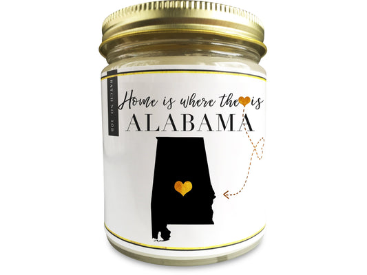 Alabama State Scented Candle - Alabama Homesick Candle - Alabama Gift 