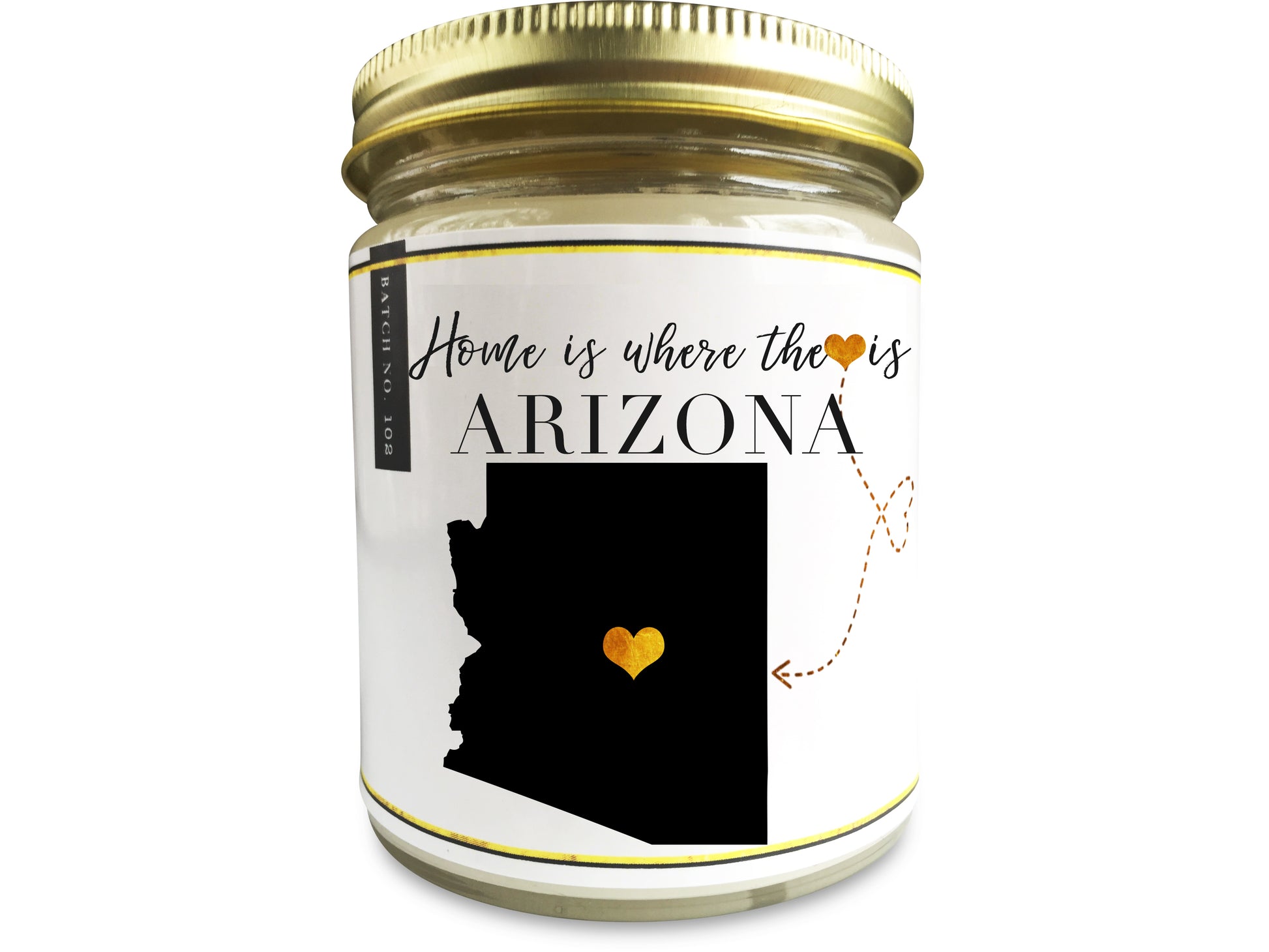 Arizona State Scented Candle - PenPal Candle Co ™ - Personalize Candle Greetings