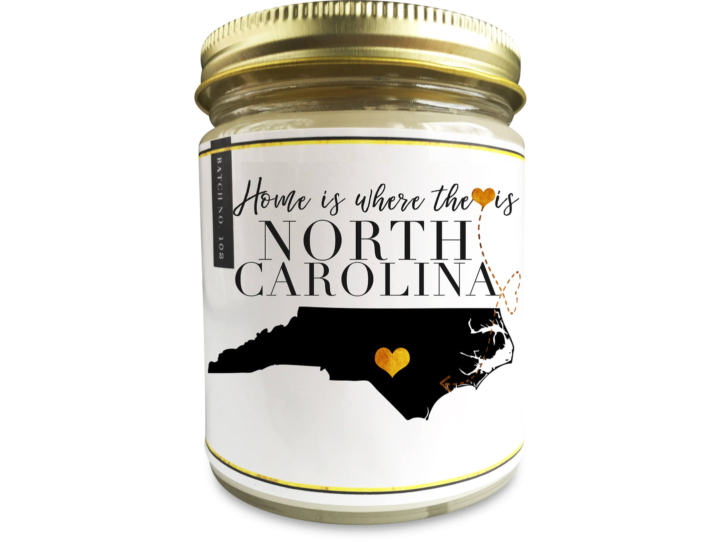 North Carolina State Scented Candle - Personalized Gift