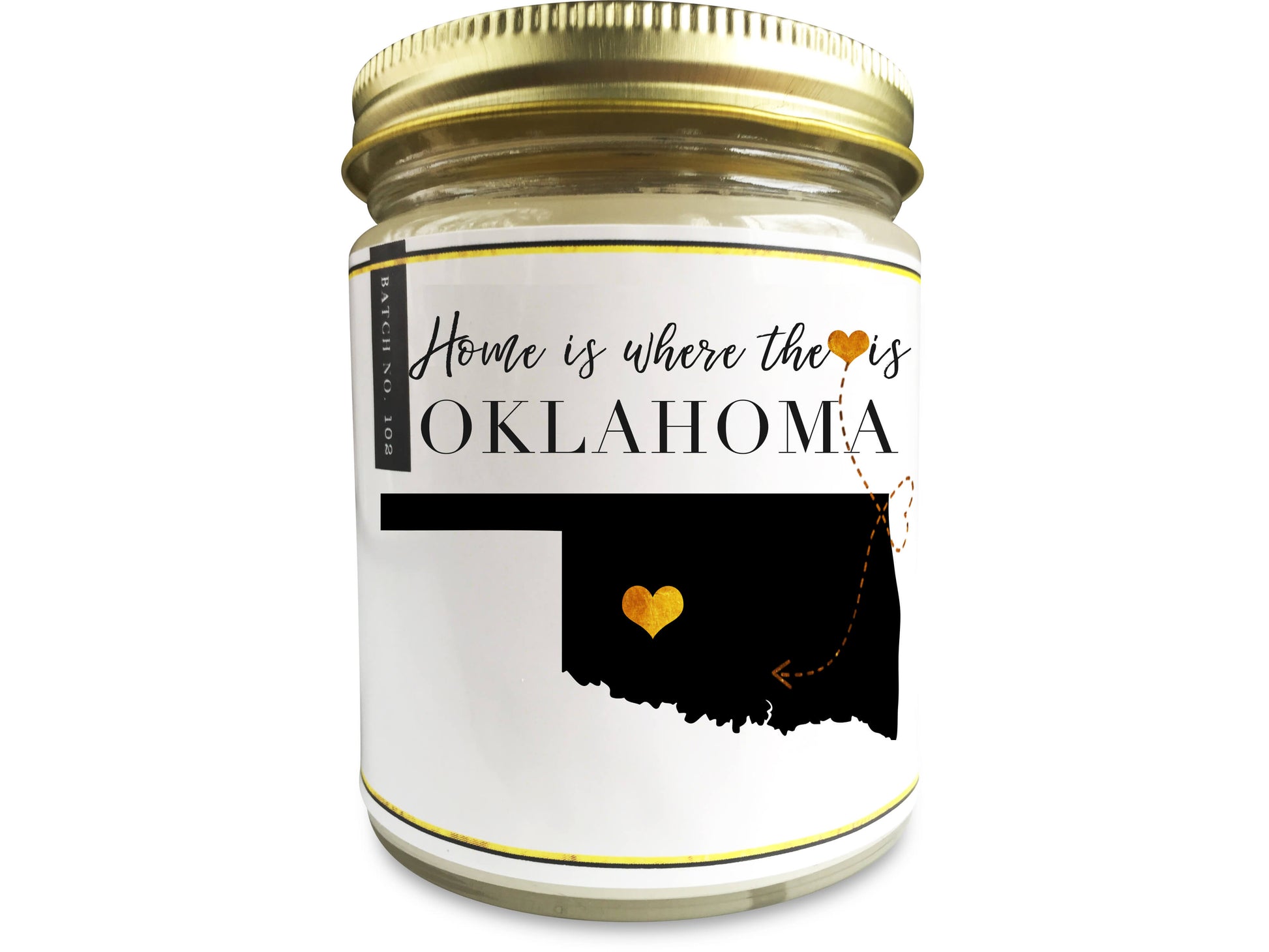 Oklahoma State Scented Candle - Personalized Gift