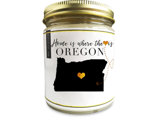 Oregon State Scented Candle - Personalized Gift - Personalize Candle Greetings