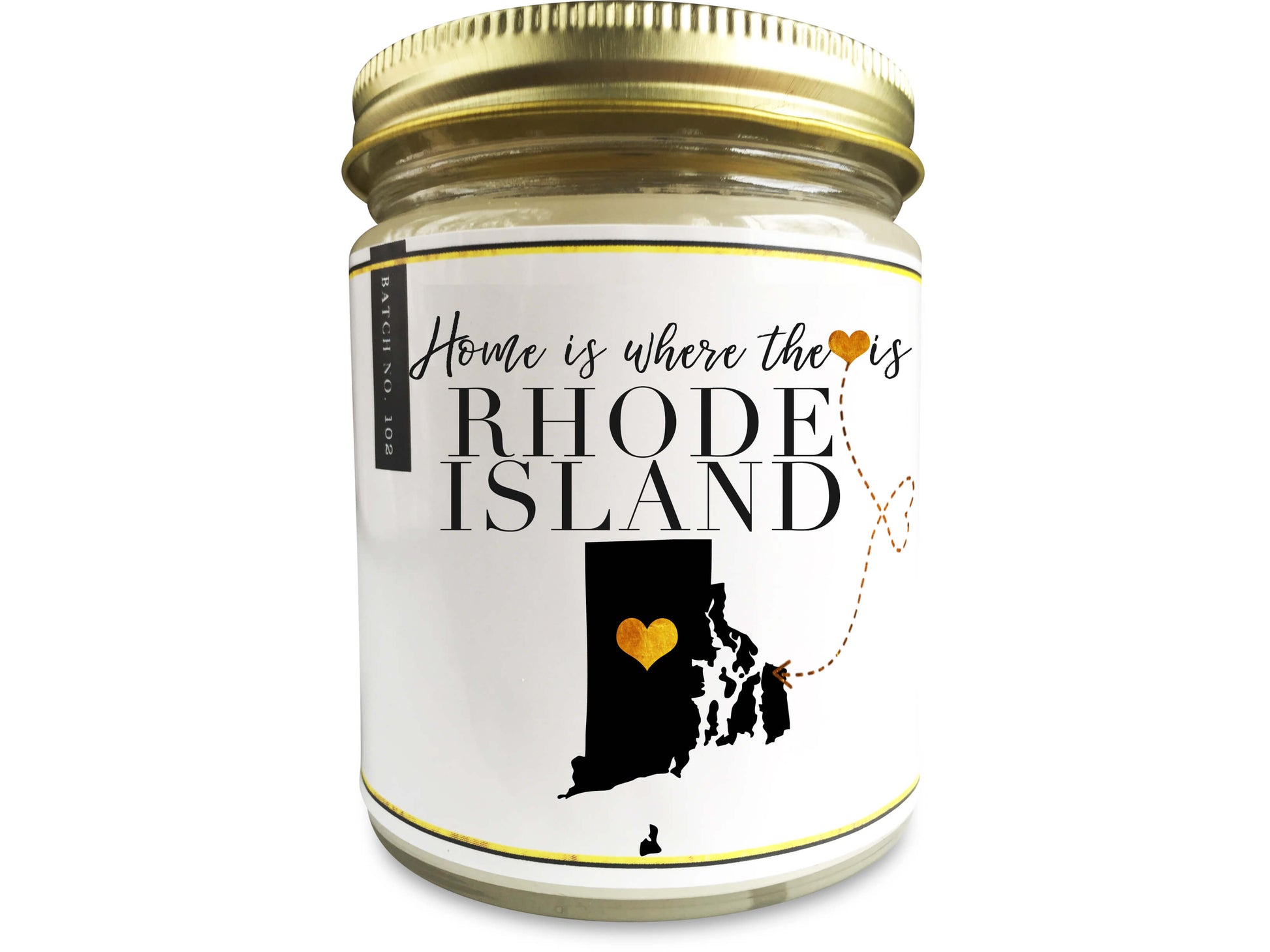 RHODE ISLAND Homesick Candle - PenPal Candle Co ™ - Personalize Candle Greetings