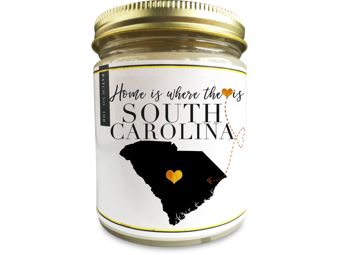 South Carolina Homesick Candle - Personalized Gift - PenPal Candle Co ™ - Personalize Candle Greetings