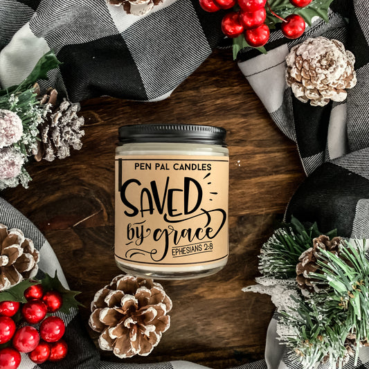 Saved By Grace Candle