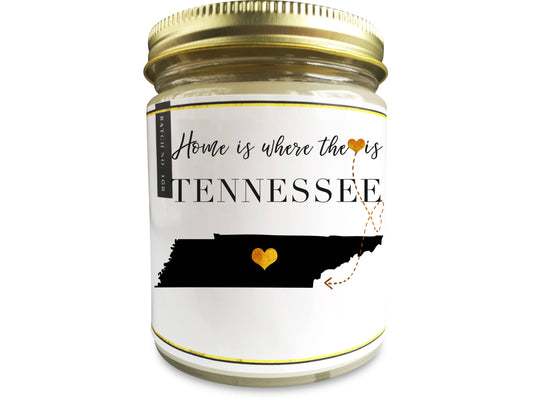 TENNESSESS Homesick Candle - PenPal Candle Co ™ - Personalize Candle Greetings