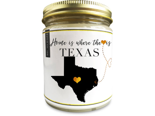 TEXAS Homesick Candle - PenPal Candle Co ™ - Personalize Candle Greetings
