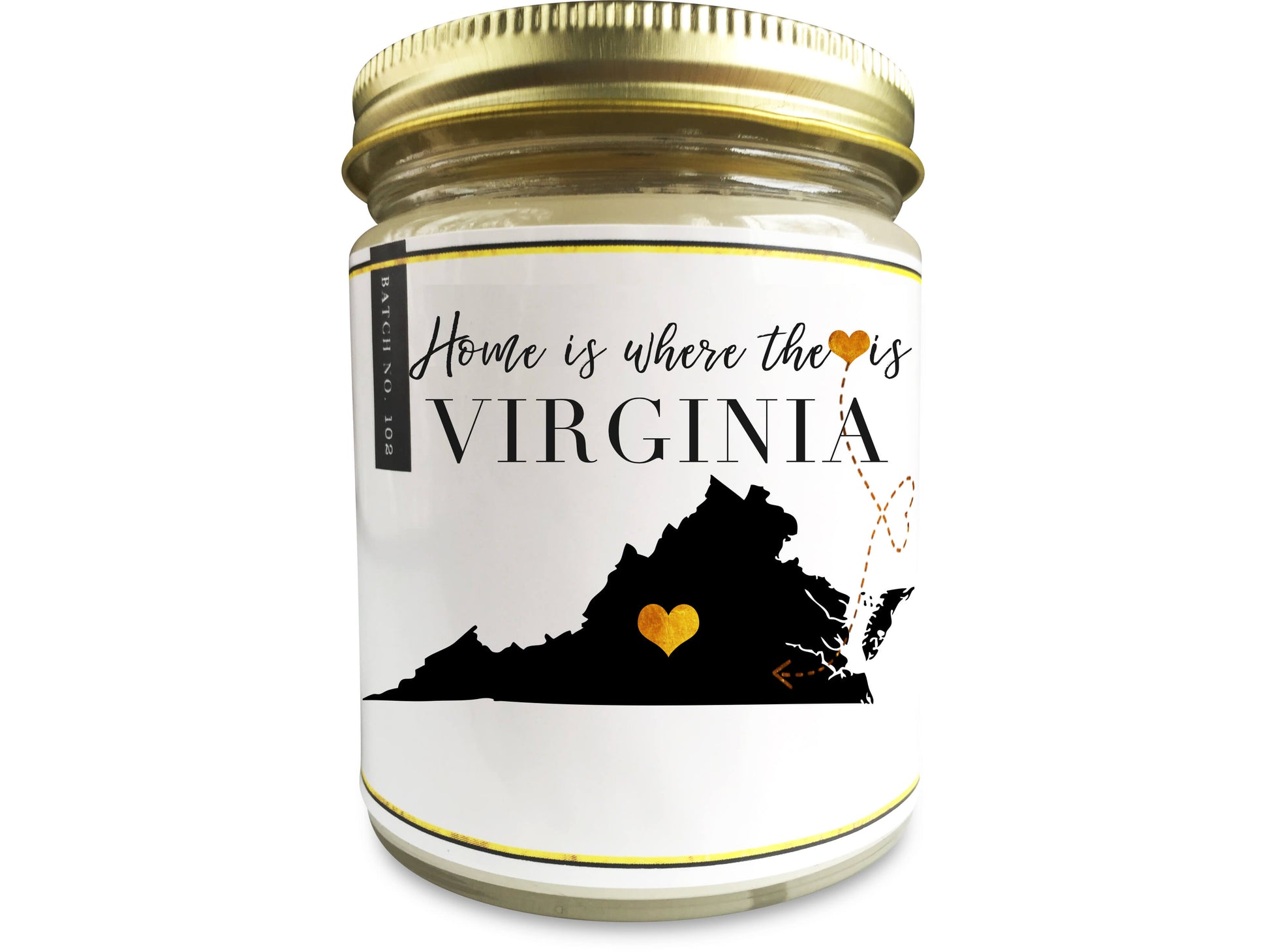 VIRGINIA Homesick Candle - PenPal Candle Co ™ - Personalize Candle Greetings